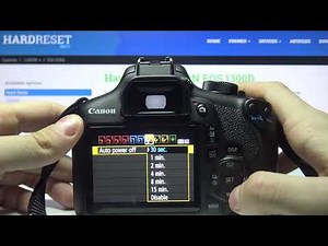 How to Extend Battery Life On Canon EOS Rebel Camera - Set Screen Timer on Canon - Turn Off Display