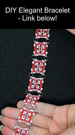 DIY Seed Bead Bracelet 🔶 Bugle Bead Square Pattern for Beginners!