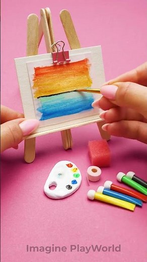 Tiny Watercolor Wonders: Can You Master Miniature Art? #DIYFun #KidsCreativePlay