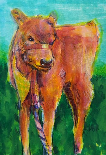 Cute Cow Drawing Tutorial for Beginners