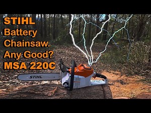 STIHL MSA 220 c battery chainsaw review