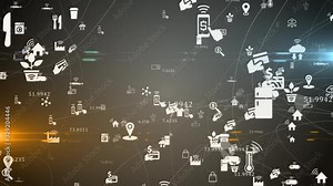 IOT Internet of things connected device network for wireless communication