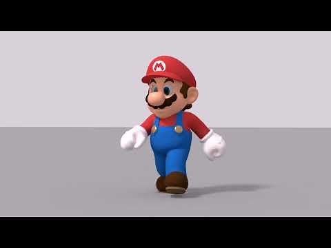 Mario Walk Cycle Animation