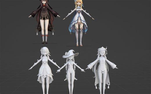 一键从PMX复制UV和材质给ABC