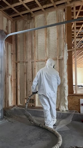 202 reactions · 20 comments | Finishing the hybrid with open cell insulation filling all the cavity #sprayfoam #energyefficiency #homeinsulation #thermalcomfort #insulationsolutions #energysavings #ecomaxinsulation #massachusetts | Ecomax Spray Foam Insulation | Facebook