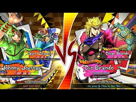 Jojo EOH Johnny and Gyro vs Dio and Diego