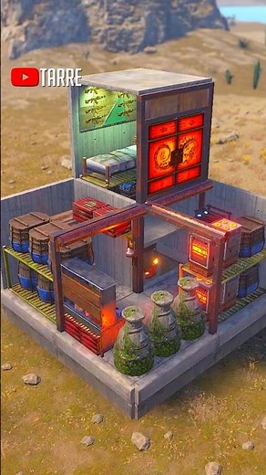 Easiest 2x2 Starter Base in Rust #rust #rustbasedesign #shorts