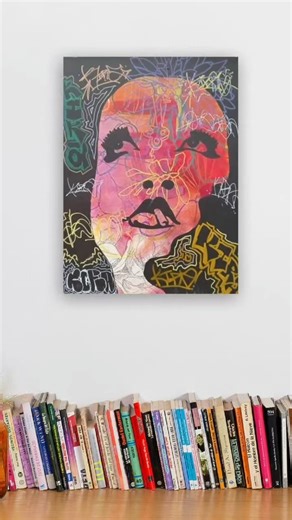 A vibrant exploration of adolescence through abstract forms and graffiti elements. 🎨✨