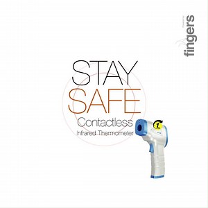 10K views · 6 comments | Contactless Infrared Forehead Thermometer  Measure real time temperature of humans and objects in less than a second!  Accurate and efficient non-contact surface temperature readings  Comes in a gun-style design for easy usage  Precise readings in both Celsius and Fahrenheit . . . #Essentials #StaySafe | FINGERS | Facebook