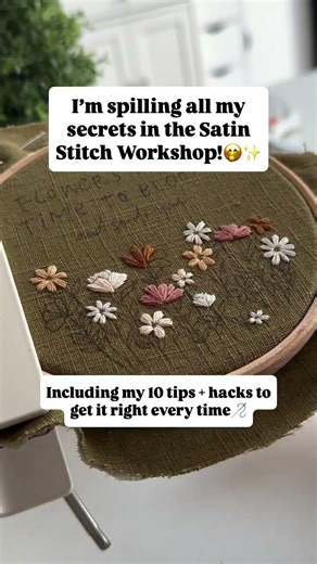 This Satin Stitch Embroidery Tutorial Is A Game Changer!