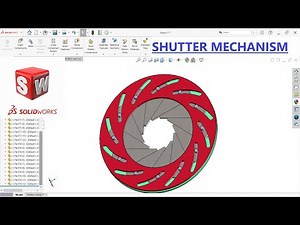 ☑️SolidWorks shutter Mechanism | Solidworks Tutorial