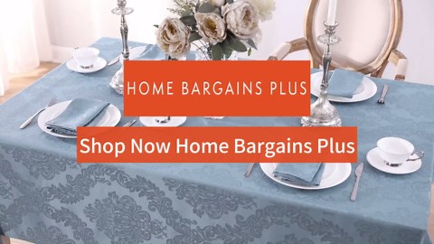 Newbridge Barcelona Luxury Damask Fabric Tablecloth, 60” Wide x 84” Rectangle, Antique White, 100% Polyester, No Iron, Soil Resistant Dining Room, Party and Banquet Table Cover