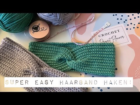 Een haarband haken! Ook voor beginners!