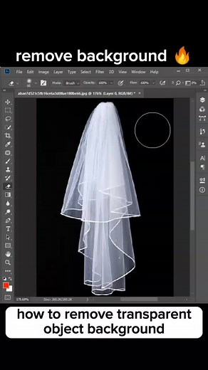 How to Remove Background from Transparent Object in Photoshop