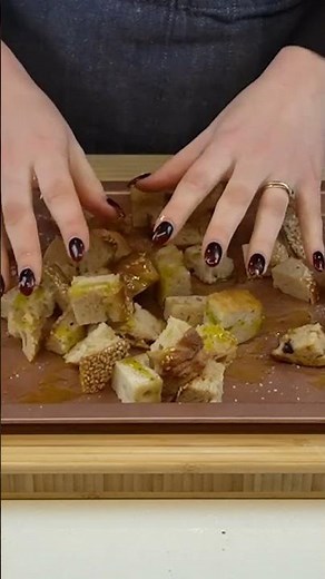 The BEST HOMEMADE Croutons You'll Ever Eat!