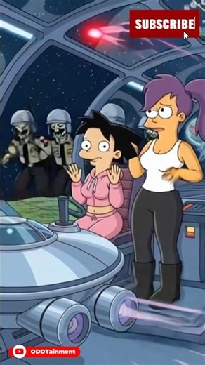 Leela and Amy Captured in the Time Vortex #shorts #futurama