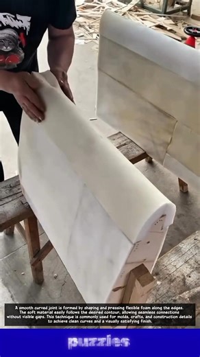 Wow, Perfect Curved Foam Joint Trick That Looks So Satisfying!