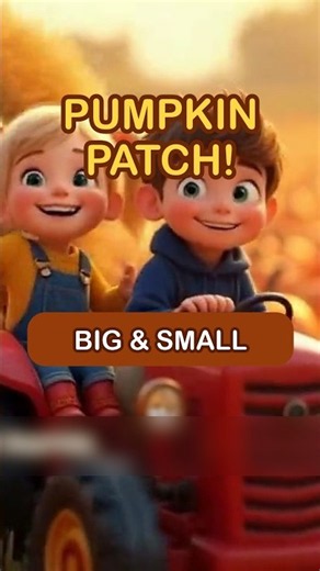Pumpkins Big and Small 🎃 Pumpkin Patch Song for Kids #Shorts