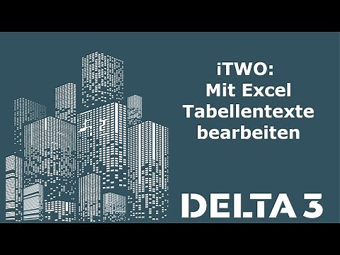 iTWO: Mit Excel leichter Tabellentexte bearbeiten