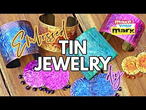 Embossed Tin Jewelry DIY