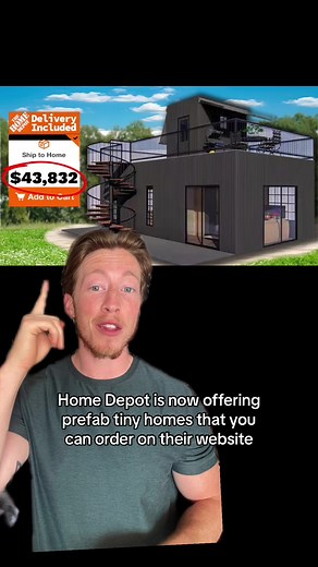 Home Depot is now offering prefab tiny homes. Do you think their tiny home concept is going to take off? Would you purchase one of these homes? #tinyhome #homedepottinyhouse #tinyhouse #mobilehomeflipping #mobilehomeflipper #mobilehomeinvesting #realestate #airbnb #mobilehomeinvestor #greenscreen #mobilehomeparkinvesting