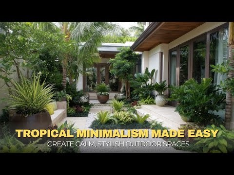 From Bare to Beautiful Decorating Your Courtyard with Tropical Minimalism