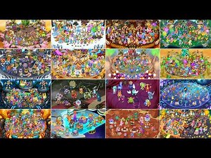 All Islands - FULL SONG (All New Rares/Epics/Commons) | My Singing Monsters