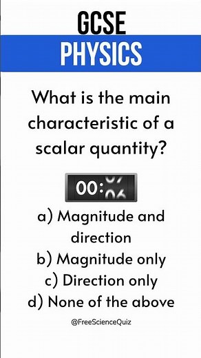 GCSE Physics Paper 1 [Forces] Science Quiz Question 108 #Shorts