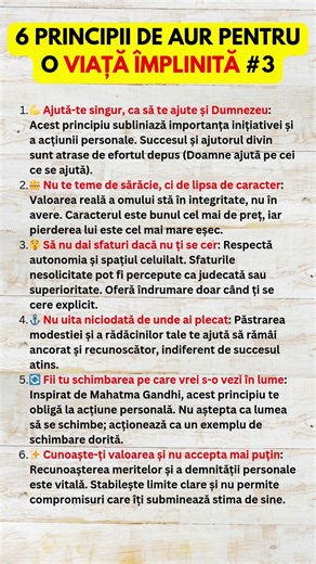 6 Principii de AUR Pentru O Viață Împlinită Ep3