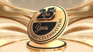 25 Years 25th Anniversary Logo Loop Stock Footage Video (100% Royalty-free) 3621813077 | Shutterstock