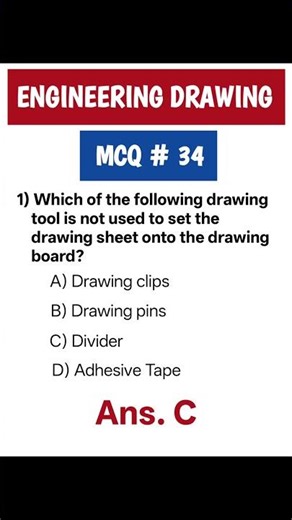 Engineering drawing mcq question 34 #shorts #youtubeshorts #shortsvideo #mcq