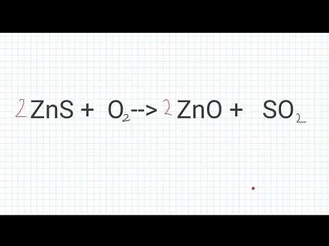 How to Balance ZnS + O2 = ZnO + SO2