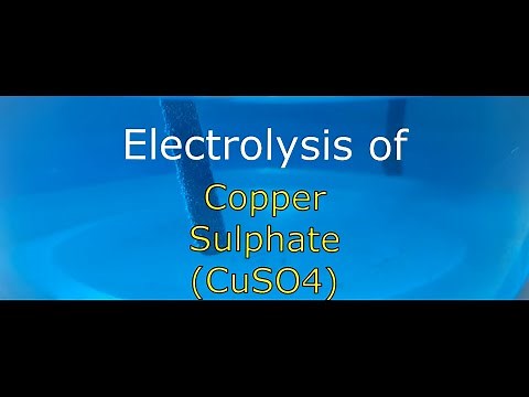 Electrolysis of Copper Sulphate(CuSO4)|Chemistry Practicals