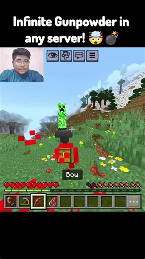 Unlimited Gun Powder Trick 🤯 #minecraft #shortsfeed