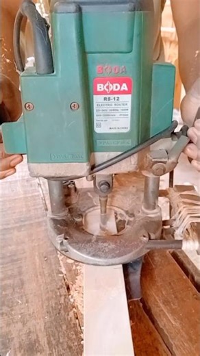 Satisfying Wood Routing Skills!Powerful BODA Wood Router in Action: #Woodworking #RouterMachine#wood
