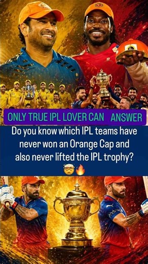 Do you know which IPL teams have never won an Orange Cap and also never lifted the IPL trophy? 🤔🔥