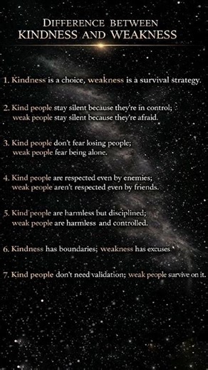 “7 Brutal Differences Between Kindness and Weakness”(Kindness vs Weakness)