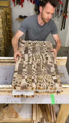 World’s most Abstract Chopping Block #shorts #woodworking