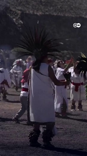 Welcoming spring at ancient pyramid