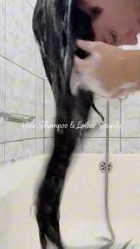 ASMR Hair Shampoo & Lather Sounds 💆‍♀️🫧 | Pure Relaxation #Shorts