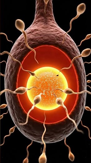 Fertilization Explained 🧬 When Sperm Meets Egg | Conception Animation #Fertilization #Conception