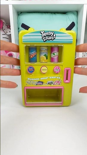 Teeny Tinies Soda Vending Machine #asmr #vendingmachine #satisfying