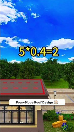 🏠 Discover how a beautiful four-slope roof design is carefully planned and constructed