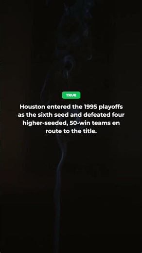 DID THE 1995 ROCKETS REALLY WIN AS A NO. 6 SEED? 🏀 #shorts