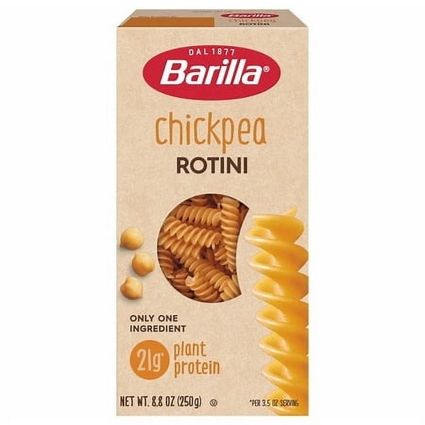 (5 pack) Barilla Gluten Free Chickpea Rotini Pasta, 8.8 oz