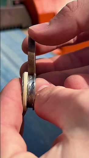 I turned a guitar string, deer antler, and wood into a custom wedding ring 🤯💍