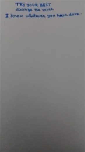 ## Change the Voice ## For the students from class vii to xii.