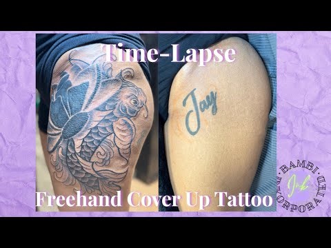 Time-Lapse: Freehand Cover Up Tattoo