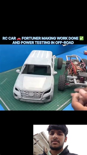 Mini Fortuner Making ✅ #rc #car #fortuner #making #power #shorts