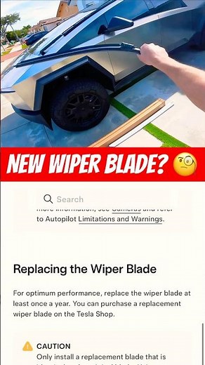 How to Replace Cybertruck Windshield Wiper Blade #tutorial #cybertruck #cybertruckguide #wiperblade